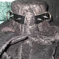 O-Ring Spike Choker with D-Rings - Thumbnail 1