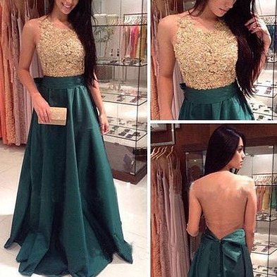 green prom dress, long prom dress, hot sell prom dress, long evening dress, party dress gown, E064
