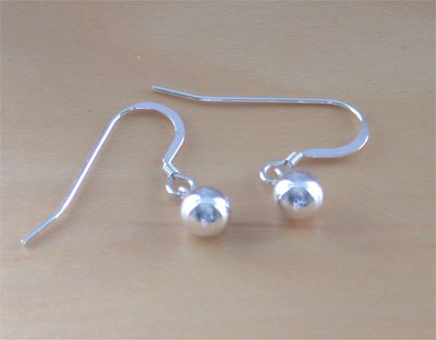 925 Silver Ball Earrings/6mm Silver Ball Drop Earrings/Silver Ball Jewelery/Silver Ball Jewellery/Silver Drop Earrings/Silver Ball Earrings