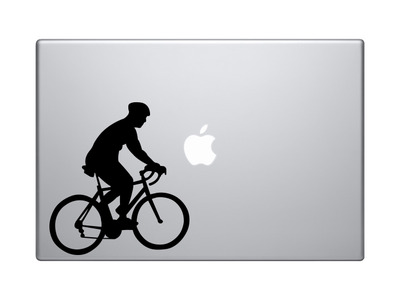 Sports Racing - Bicycling Cyclist Bike Biker version 1 - Vinyl Decal For Laptops, Macbook, Tablets and Cars