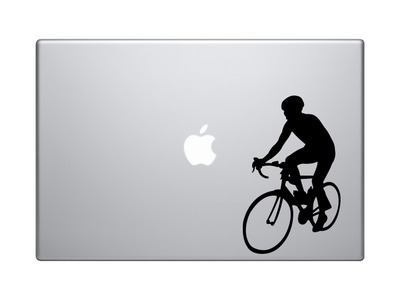 Sports Racing - Bicycling Cyclist Bike Biker version 6 - Vinyl Decal For Laptops, Macbook, Tablets and Cars
