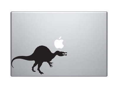 Dinosaur Silhouette #4 - Spiky Spined Dino Predator - Vinyl Decal For Laptops, Macbook, Tablets and Cars