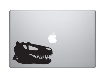 Dinosaur Silhouette #17 - Tyrannosaurus Rex Dino Skull - Vinyl Decal For Laptops, Macbook, Tablets and Cars