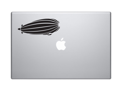 Flight Evolution - Zeppelin Blimp 19th Century Transport - Vinyl Decal For Laptops, Macbook, Tablets and Cars