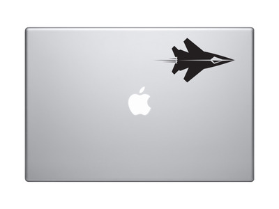 Flight Evolution - Modern Jetplane Stylized Outline - Vinyl Decal For Laptops, Macbook, Tablets and Cars