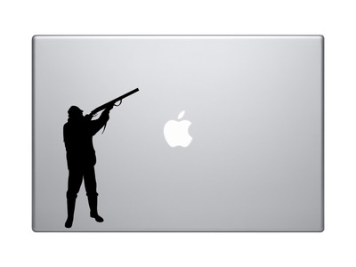 Hunting Rifle Aim #2 - Deer Duck Hunt Chasing Tail - Vinyl Decal For Laptops, Macbook, Tablets and Cars