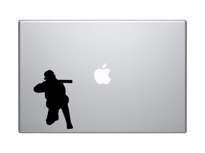 Hunting Rifle Aim #6 - Deer Duck Hunt Chasing Tail - Vinyl Decal For Laptops, Macbook, Tablets and Cars
