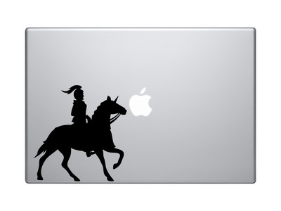 Historical Medieval - Knight on Horseback Armor Sword Version 3 - Vinyl Decal For Laptops, Macbook, Tablets and Cars