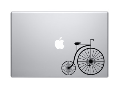 Retro Hipster - Old Style Bicycle Penny Farthing - bike - Vinyl Decal For Laptops, Macbook, Tablets and Cars
