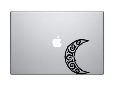 Ancient Culture - Aztec Mayan Tribal Moon Crescent - Vinyl Decal For Laptops, Macbook, Tablets and Cars