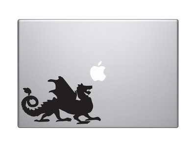Mythical Creature - Dragon #1 European Winged Style - Vinyl Decal For Laptops, Macbook, Tablets and Cars