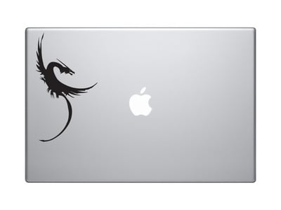 Mythical Creature - Dragon #2 European Winged Style - Vinyl Decal For Laptops, Macbook, Tablets and Cars