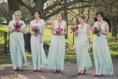 convertible bridesmaid dresses, green bridesmaid dress, cheap bridesmaid dress, chiffon bridesmaid dress, free custom bridesmaid dresses, E075