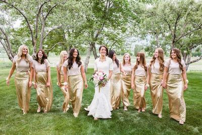 long bridesmaid dress, Glittery bridesmaid dress, shimmering bridesmaid dress, sparkly bridesmaid prom dress, modest bridesmaid dress, E093
