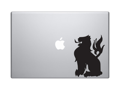 Mythical Creature - Lion European Folklore Heraldic Symbol - Vinyl Decal For Laptops, Macbook, Tablets and Cars