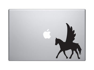 Mythical Creature - Pegasus Greek Symbol Divine Stallion - Vinyl Decal For Laptops, Macbook, Tablets and Cars