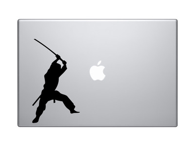 Ninja Samurai #12 - Assassin Katana Sneak Swing Strike - Vinyl Decal For Laptops, Macbook, Tablets and Cars