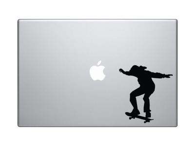 Sport Silhouette - Skate Boarder Ollie Flip Version 2 - Vinyl Decal For Laptops, Macbook, Tablets and Cars