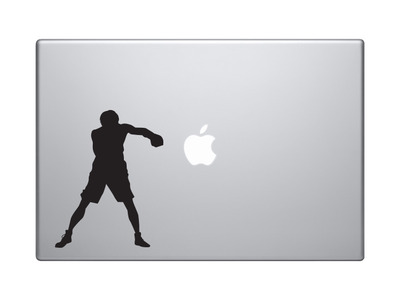 Sport Silhouette - Boxing Boxer Jab Strike Version 1 - Vinyl Decal For Laptops, Macbook, Tablets and Cars
