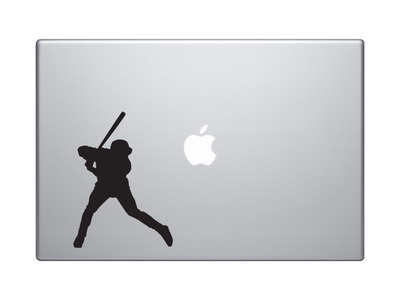 Sports Silhouette - Baseball Batting Homerun Version 4 - Vinyl Decal For Laptops, Macbook, Tablets and Cars