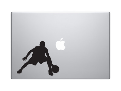 Sport Silhouette - Basketball Player Dribbling Version 3 - Vinyl Decal For Laptops, Macbook, Tablets and Cars
