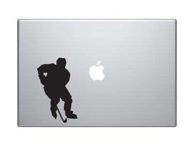 Sport Silhouette - Hockey Player Varsity Pro Version 2 - Vinyl Decal For Laptops, Macbook, Tablets and Cars