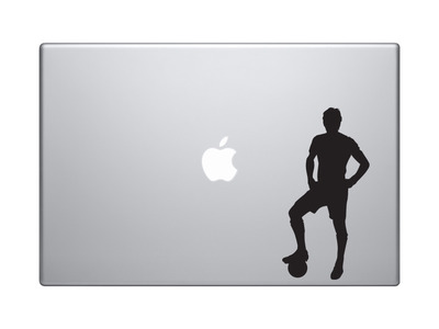 Sport Silhouette - Soccer Football Player Version 2 - Vinyl Decal For Laptops, Macbook, Tablets and Cars