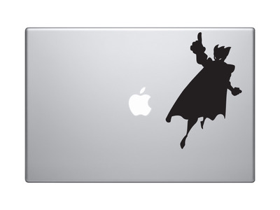 Comic Book Style - Super Hero Silhouette Power Version 3 - Vinyl Decal For Laptops, Macbook, Tablets and Cars