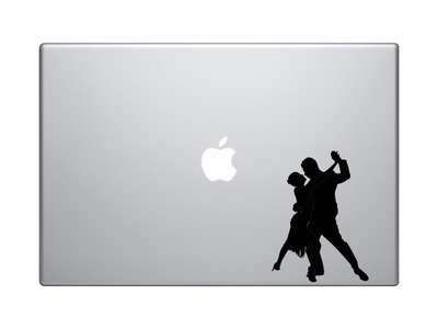 Tango Latin Salsa Samba Dance - Couple Pair Version 2 - Vinyl Decal For Laptops, Macbook, Tablets and Cars