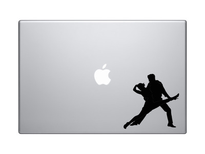 Tango Latin Salsa Samba Dance - Couple Pair Version 5 - Vinyl Decal For Laptops, Macbook, Tablets and Cars