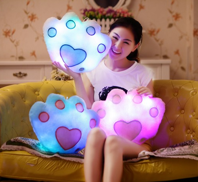 Harajuku colorful dream luminous pillow music bear / doll pillow