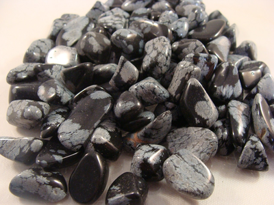 Polished Snowflake Obsidian