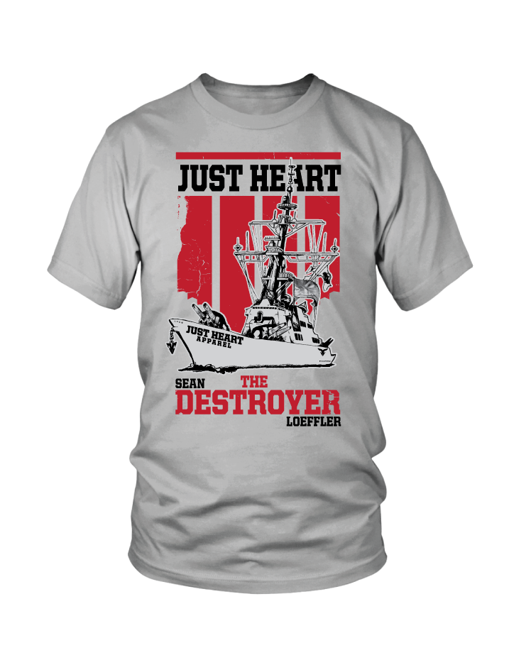 Sean "The Destroyer" Loeffler light grey tee