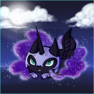 Nightmare Moon Pony Cat Pillowcase