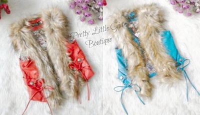 Faux Fur Leather Vest