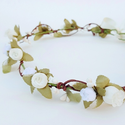 Ivory floral crown