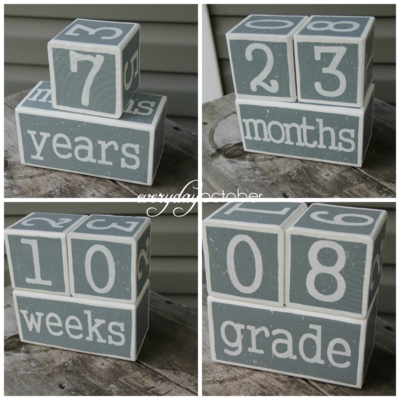 Gray and white block set