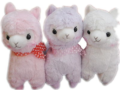 White Amuse Pacalatta Alpacasso Arpakasso Alpaca Handbag Phone Carry Bag Cute Case Plush