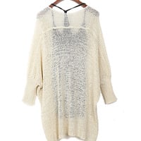 Fashion Apricot Bat Sleeved Sweater  02 - Thumbnail 1