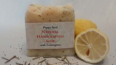Poppy Seed Soap with Lemongrass