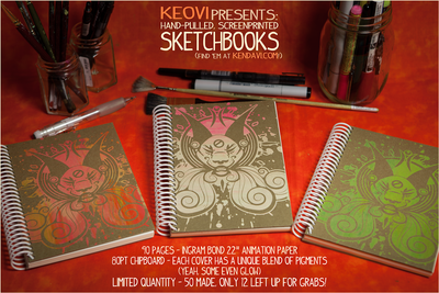 Super Spectacular Screenprinted Sketchbooks