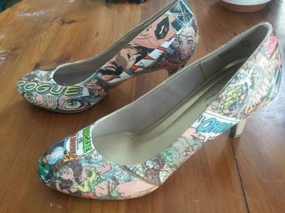 Comic Book High Heels