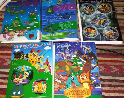 Pokemon Pan Stickers Deco Holder Books + 160 Slots Protective Sleeves 2