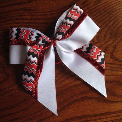 Glitter White, Red and Black Chevron, and Red Glitter