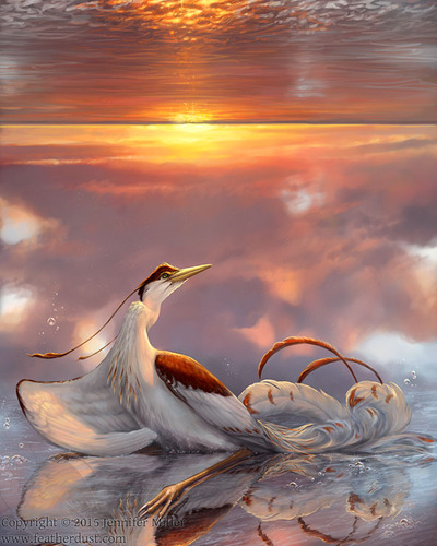 8x10 "Hold Me Under The Sea" Fantasy Phoenix - Print