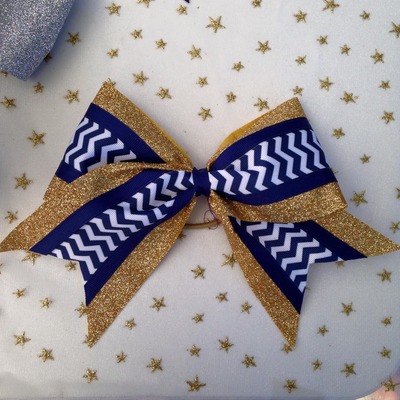 Metallic Gold, Navy Chevron, and Plain Navy