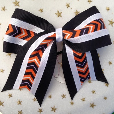 Black, Black/Orange Chevron, White
