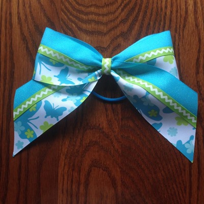 Butterflies, Glitter, and a Zig Zag in Blue and Green