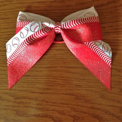 Glitter Red, Softballs/Baseballs, and Baseball Stitching