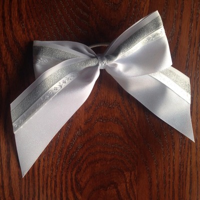 All White with Glitter and Flowers